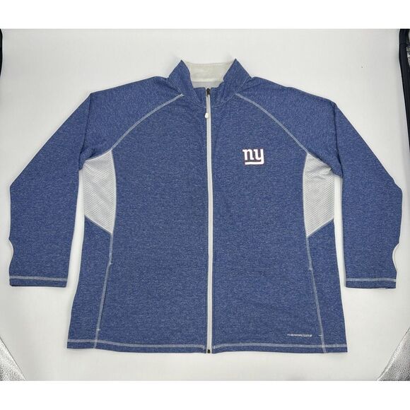 Majestic Jackets & Blazers - New York‎ Giants Jacket Women's 2X Blue Majestic Full Zip Lightweight NFL